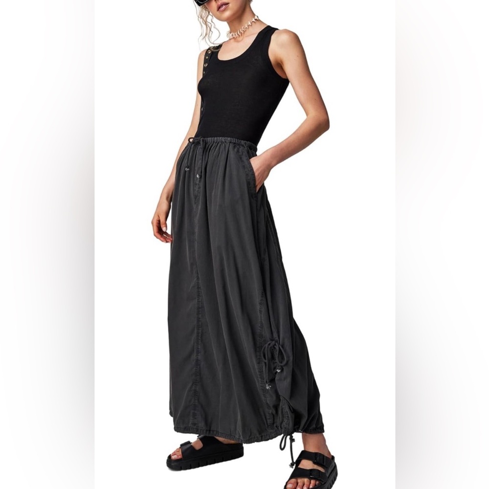 Free People Picture Perfect Parachute Drawstring Skirt